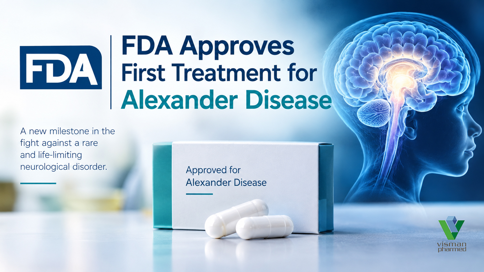 FDA اولین داروی بیماری الکساندر را تأیید کرد